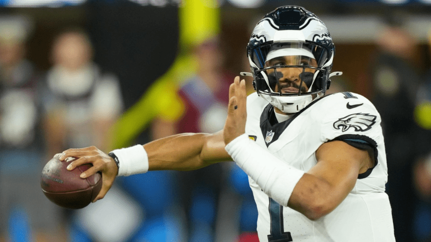 Four Picks, Five Turnovers: Jalen Hurts Hands Chargers a Gift-Wrapped&nbsp;Victory